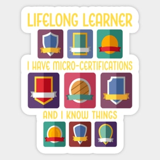 Lifelong Learner. Micro-Certifications Sticker